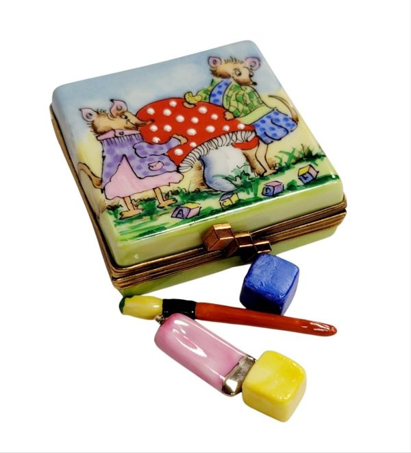 Paint Set Blocks Mice Mushroom Online