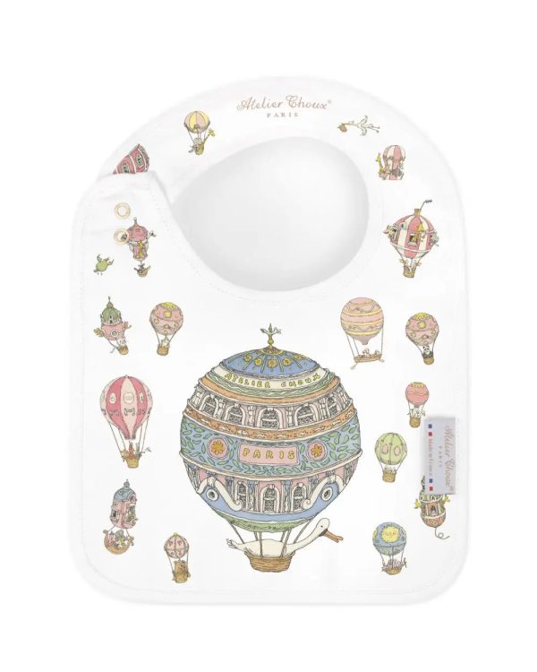 Hot air balloon satin bib by Atelier Choux For Sale - Image 3