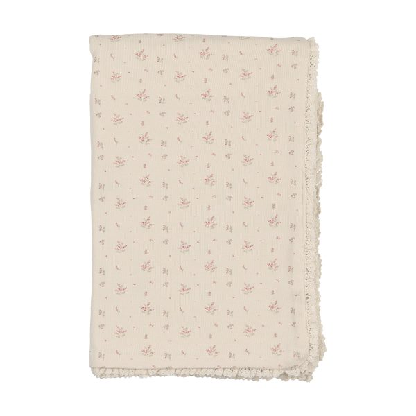 Sweet blossoms pink blanket by Bee & Dee For Sale