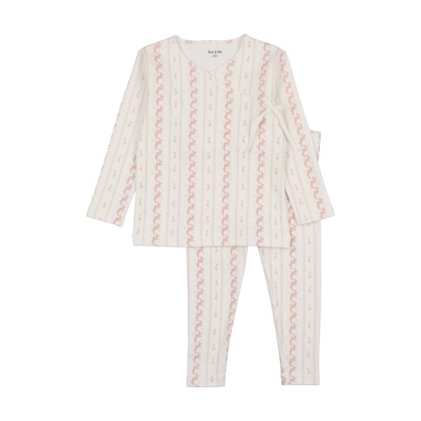 Linear nostalgia pink loungewear by Bee & Dee Discount