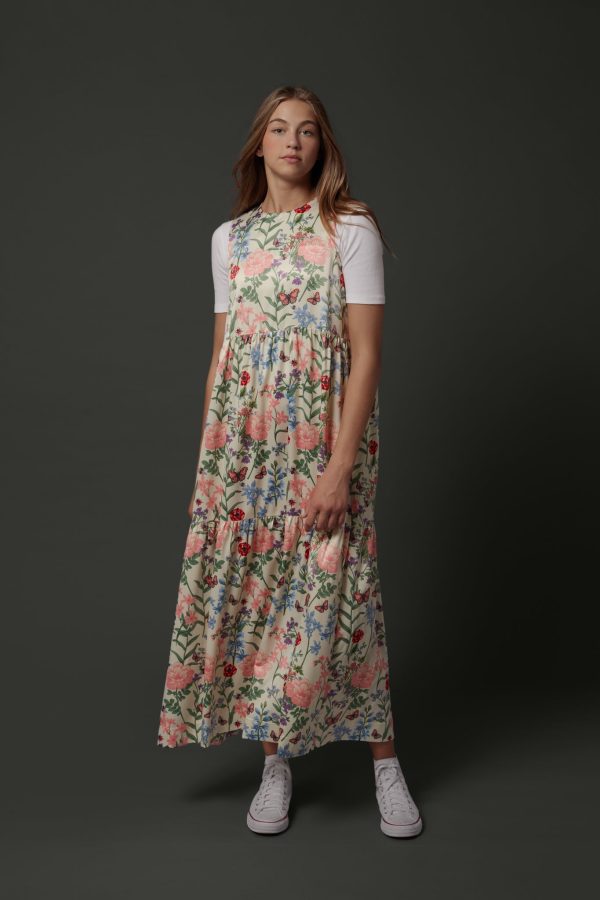 Martha pink blue flowers jumper by Zaikamoya on Sale - Image 2