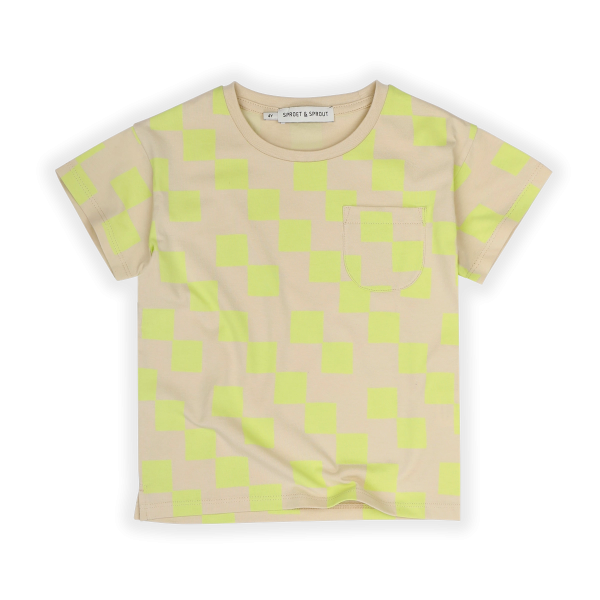 Pocket blocks print t-shirt by Sproet & Sprout For Sale