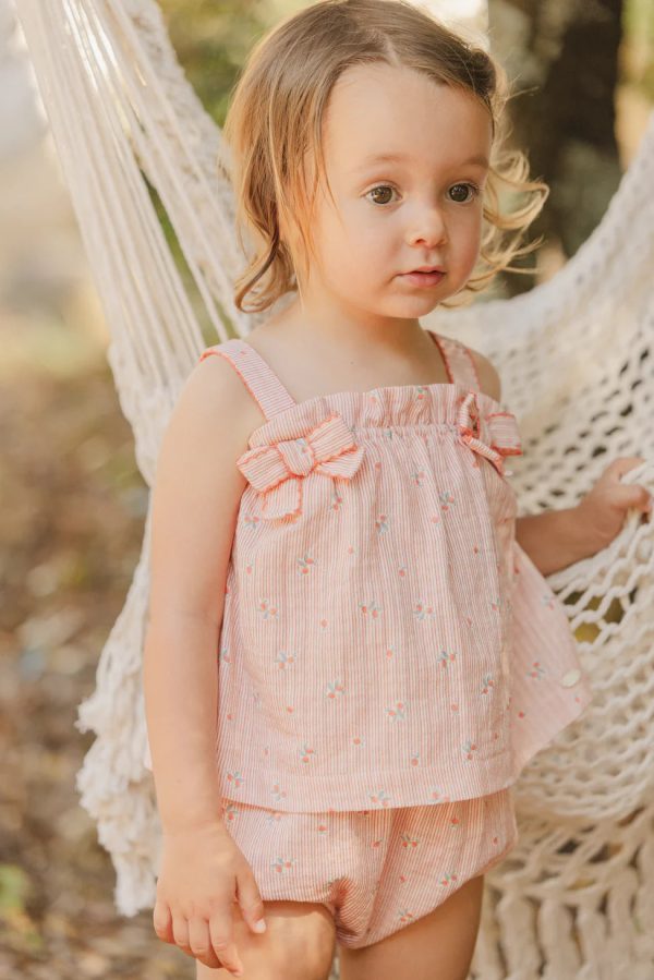 Peach strap bloomer set by Tartine Et Chocolat Cheap - Image 5
