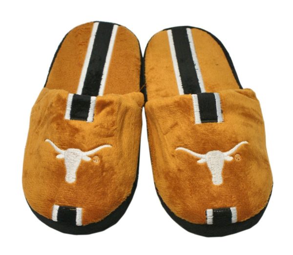 Texas Longhorns Slipper Youth 8 16 Size 1 2 Stripe (1 Pair) S Fashion